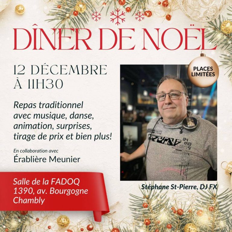 Dîner de Noël de l’Entraide Plus