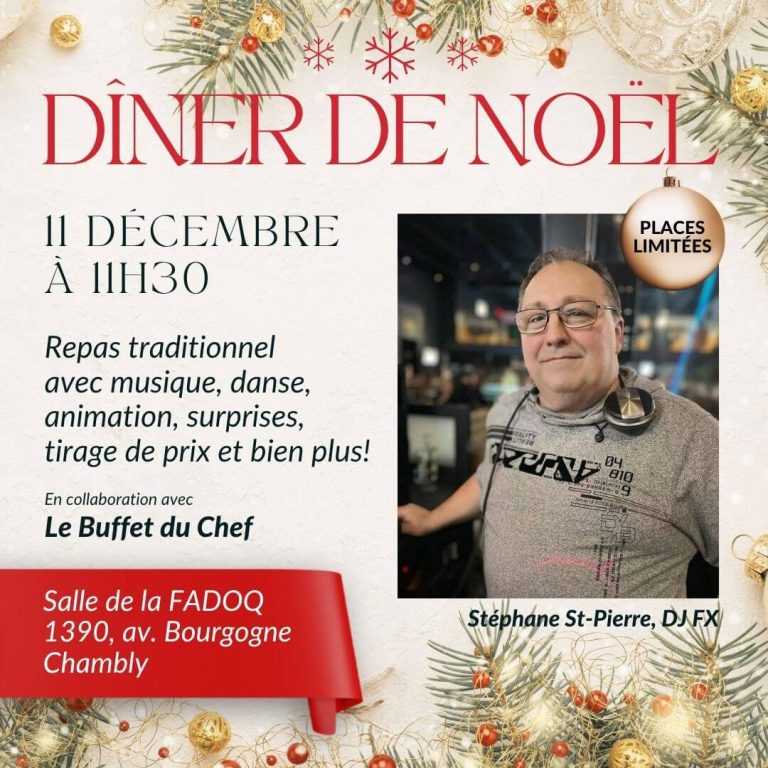 Entraide Plus billet du dîner de Noël