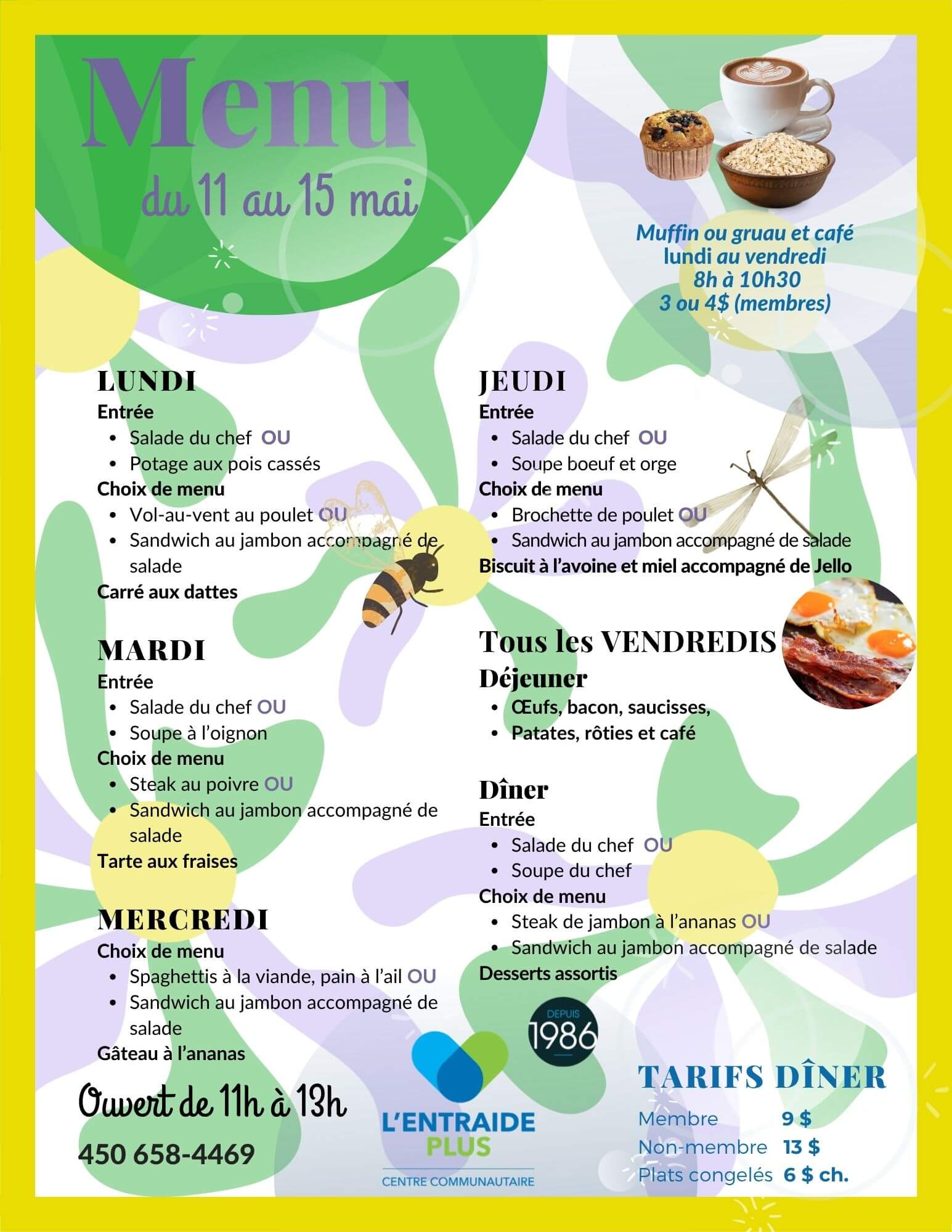 Week of May 11 to 15