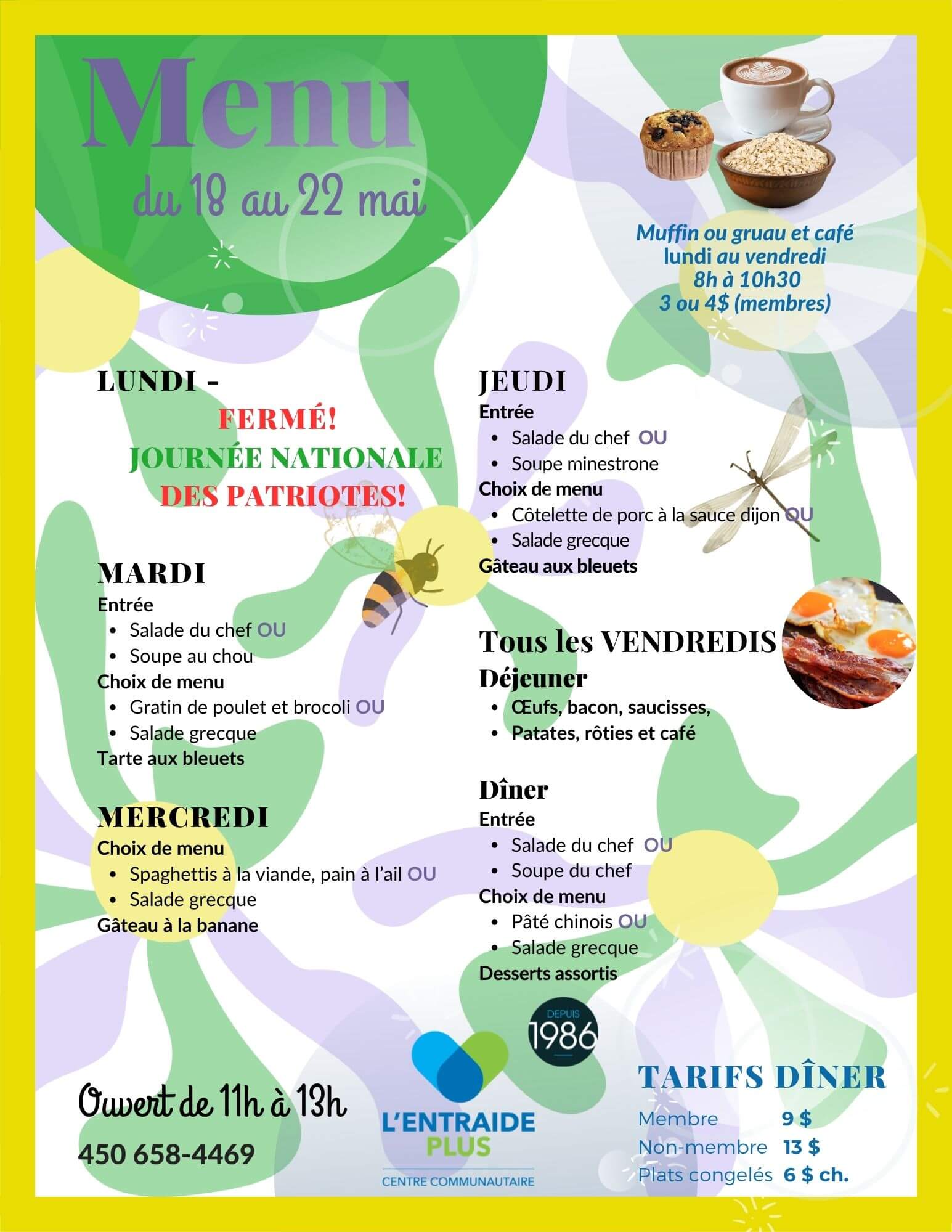Week of May 18 to 22