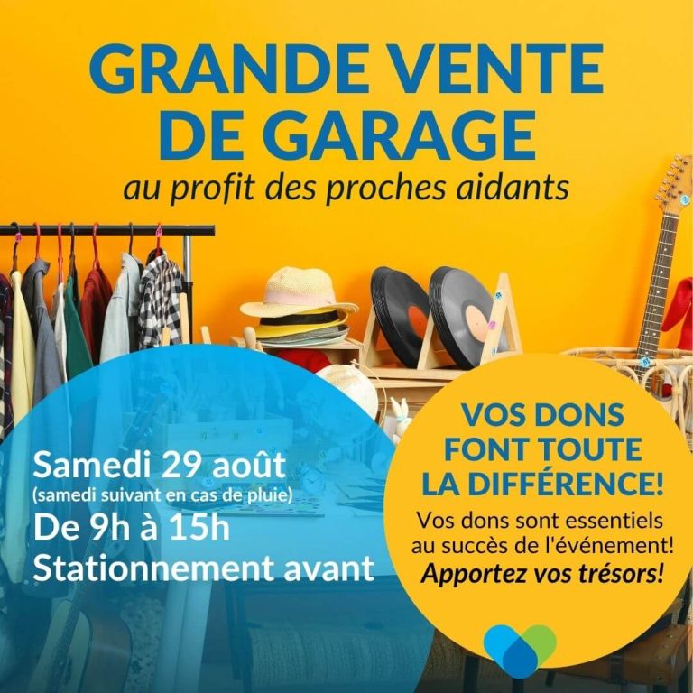 Entraide Plus grande vente de garage